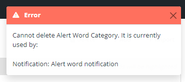 Alert Words in Notifications Cannot be Deleted