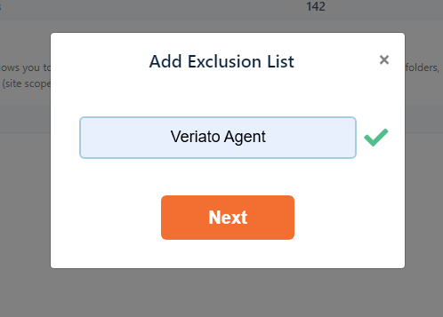 Vipre exclusion list name